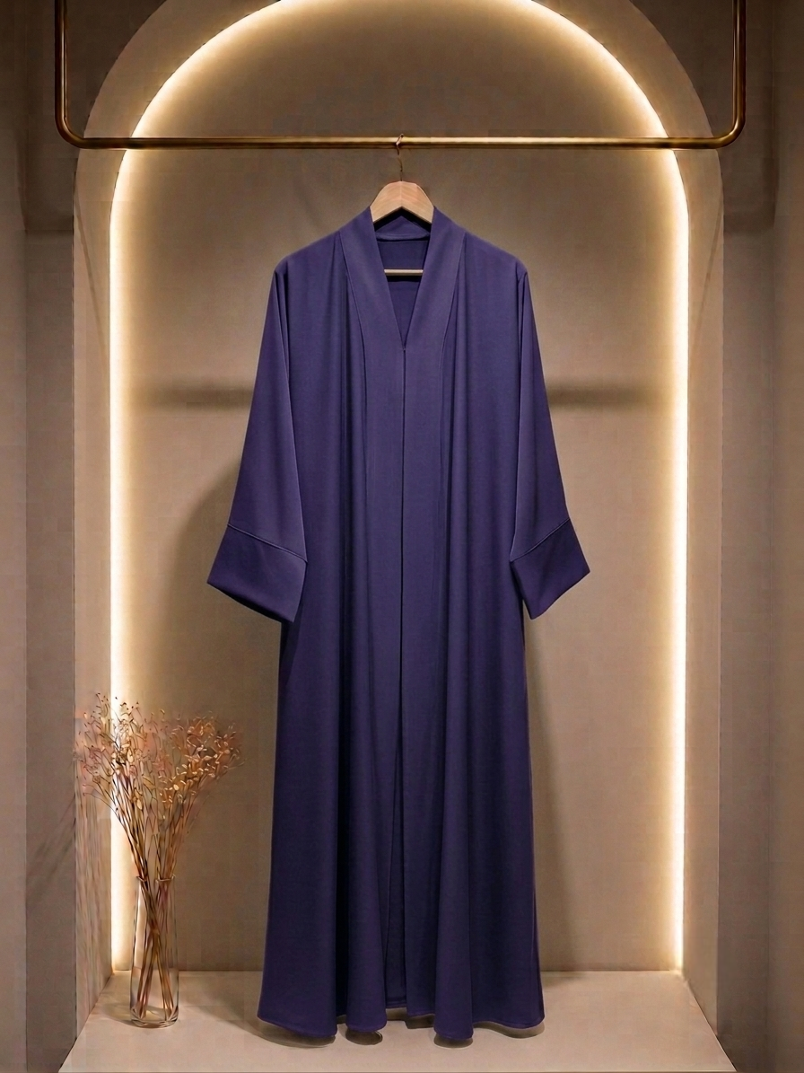Premium Zafran fabric known for its effortless flow.(Deep Purple)