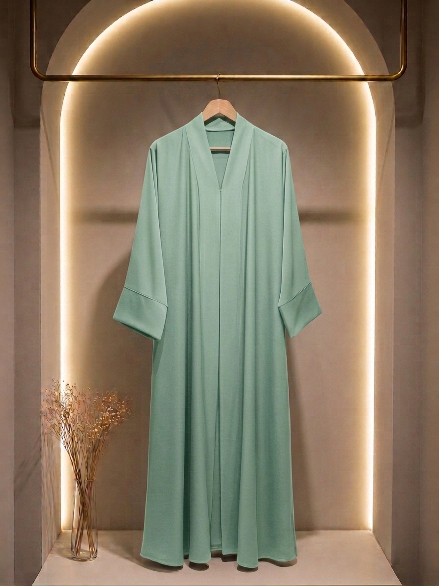 Premium Zafran fabric known for its effortless flow.(Sage Green)